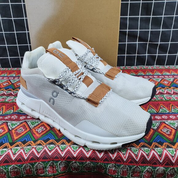 ON Running Cloudnova Women Shoes White Pearl - Picture 4 of 6